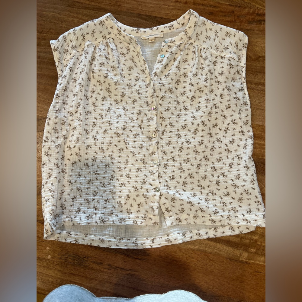 Floral cotton tank